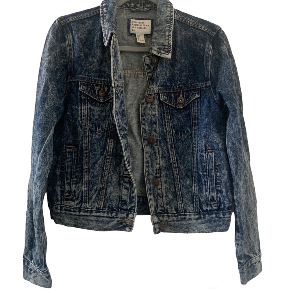 Dark Acid wash Forever 21 Denim Jacket